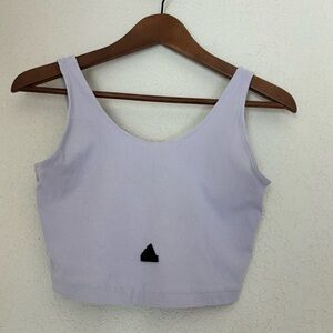 Adidas Silver crop top